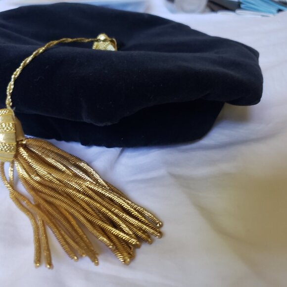 Phd Regalia Black Tam Jostens Academia Regalia Excellent Condition small - Picture 6 of 8